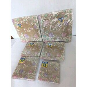 Amscan I Do Wedding Plates Napkins 144pc Whimsy Cottage Fairy Farmhouse Shabby